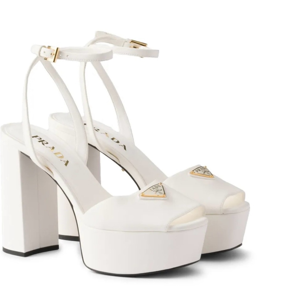 Prada Women's Nappa Leather Platform Sandals